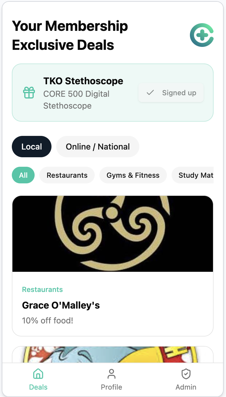 Cura deals screen